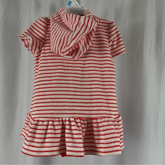 NEW Carter's 6 Months One Piece Swimsuit Bundle Towel Robe Swim Cover Ruffle - Picture 4 of 9